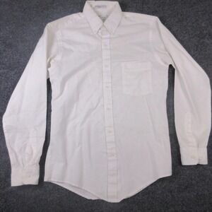 Vintage Arrow Brigade Shirt Mens Medium White Button Down Long Sleeve USA